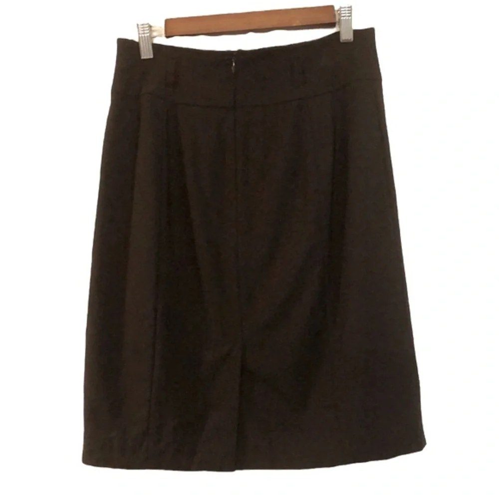 TALBOTS STRETCH PANEL PENCIL SKIRT BLACK SIZE 6P
